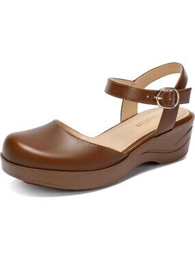 Comfortable Closed Toe Sandals for Women - Mary Janes for Long Walking & Work